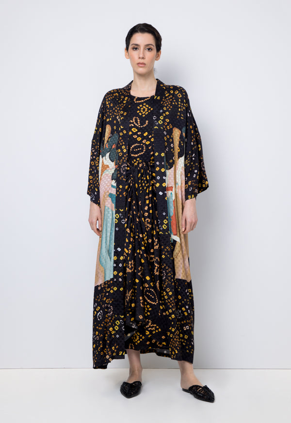 Choice Printed Long Sleeves Abaya Printed Multi