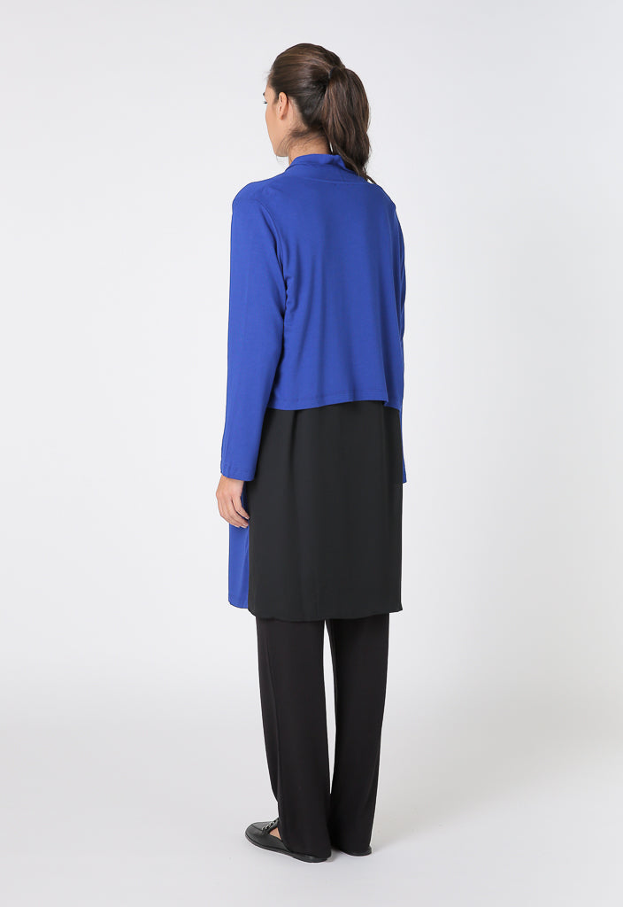 Choice Long Sleeve Open Front Outerwear Cobalt