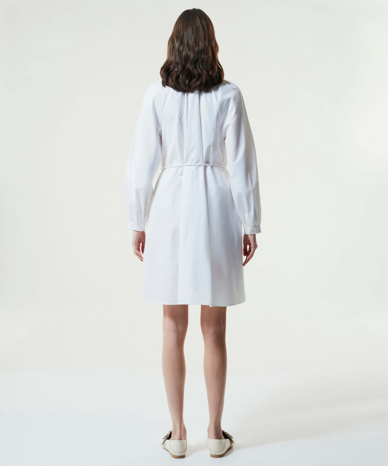 Machka Die-Cut Embroidered Dress White