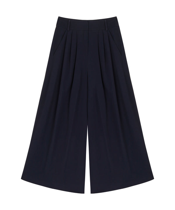 Machka Wide Leg Trouser Navy Blue