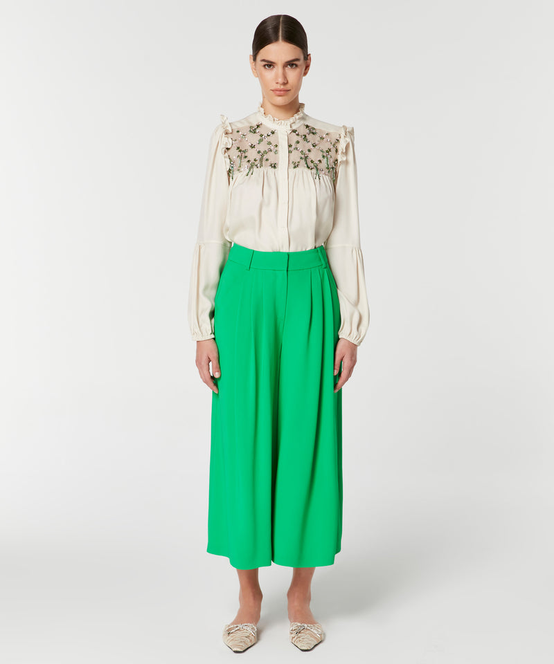 Machka Wide Leg Trouser Green