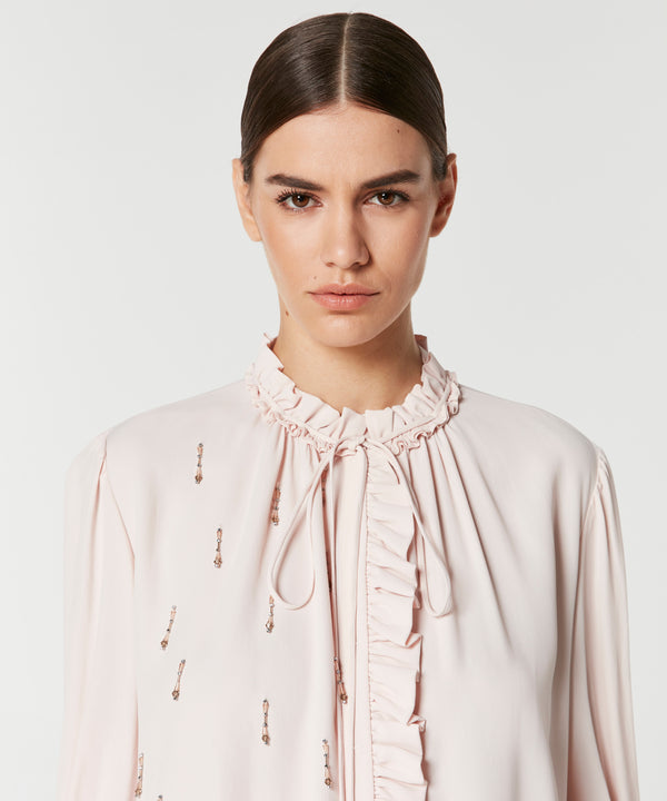 Machka Embellished Detail Blouse Powder