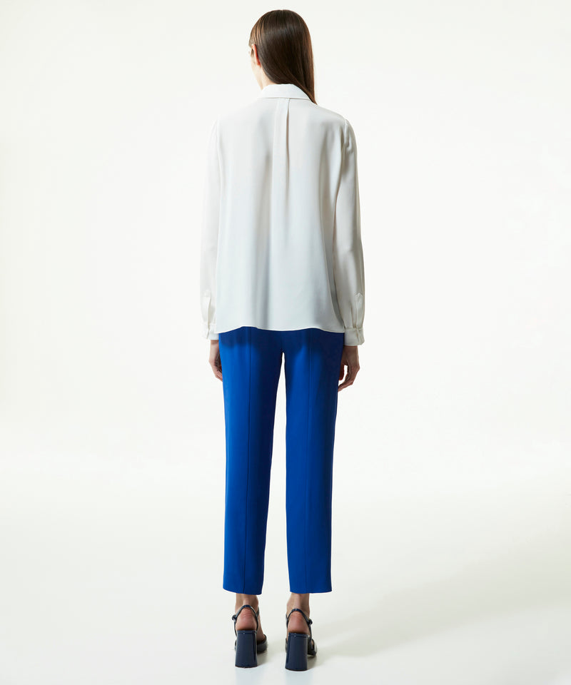 Machka Comfy Cut Silk Shirt Off White