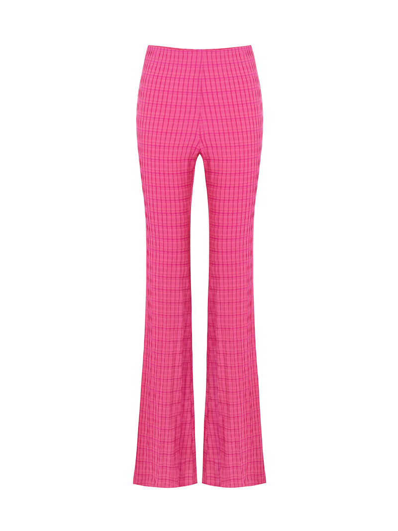 Nocturne High-Waisted Flare Pants Fuchsia