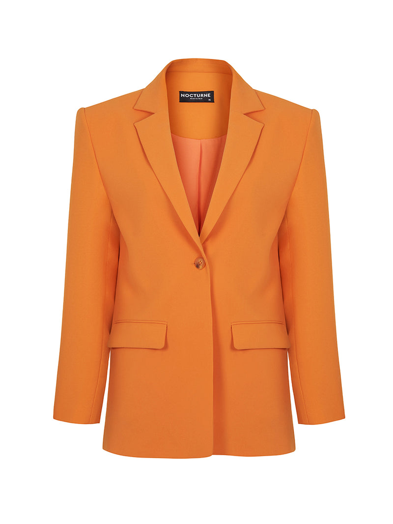 Nocturne Double Breasted Blazer Orange