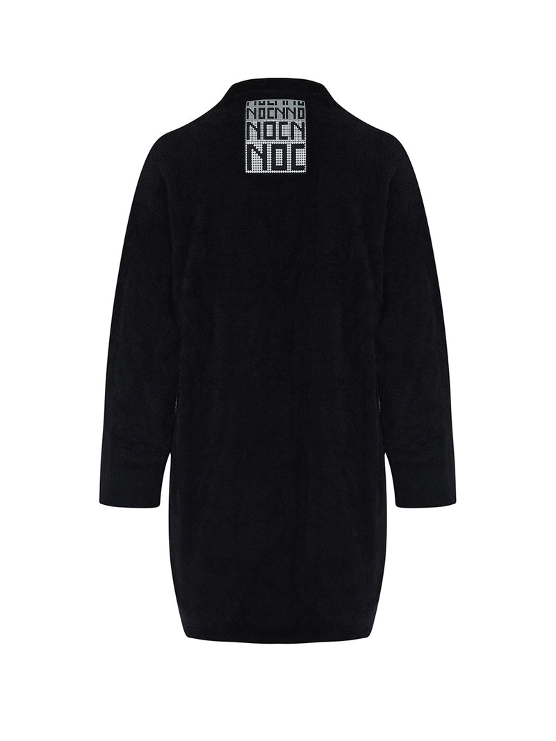 Nocturne V-Neck Knit Cardigan Black