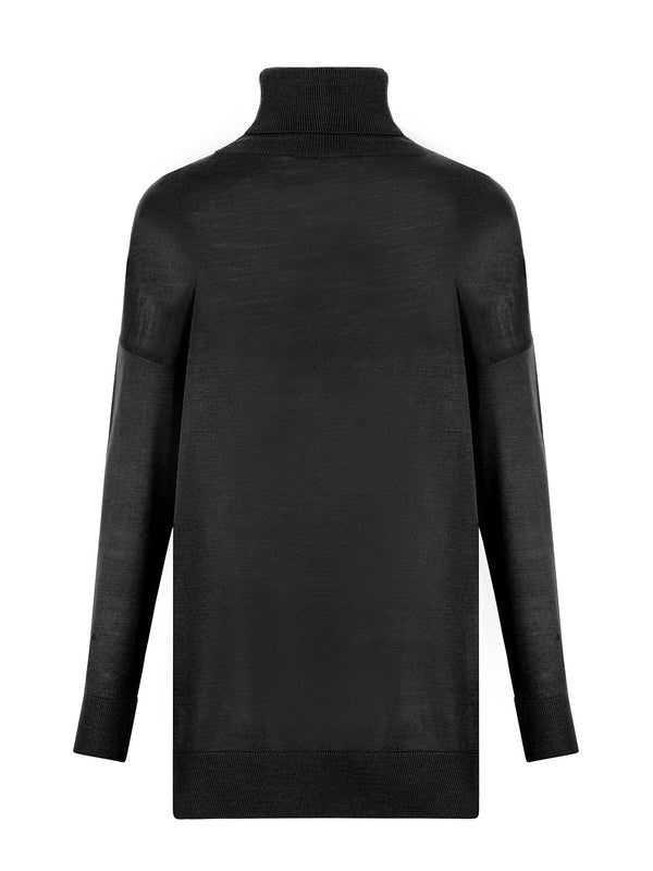 Nocturne Turtleneck Knit Sweater Black