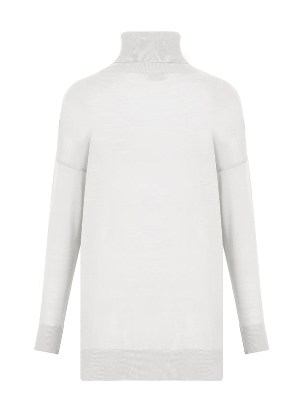 Nocturne Turtleneck Knit Sweater Off White