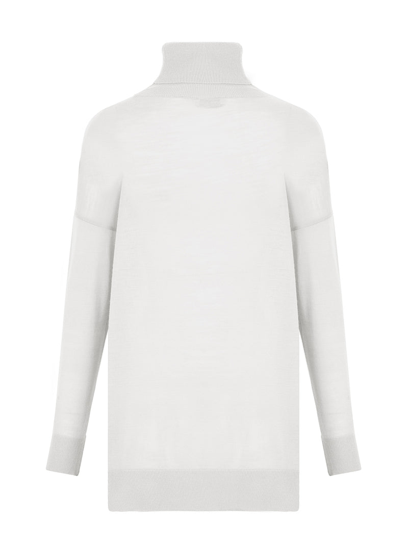 Nocturne Turtleneck Knit Sweater Off White