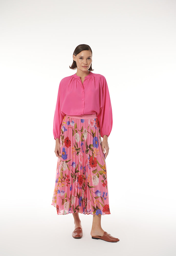 Choice Multicolored Floral Printed Skirt Multicolor