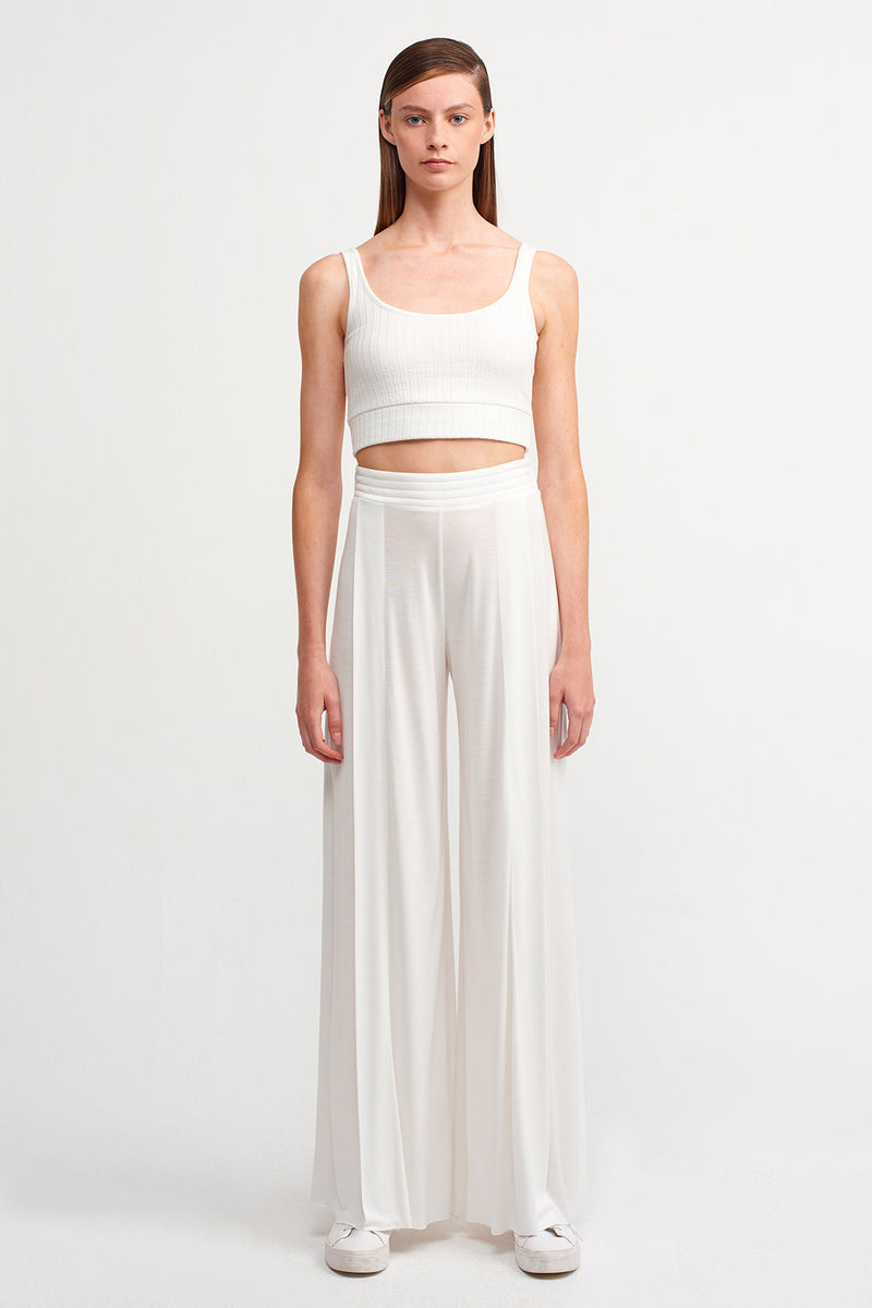 Nu Wide Leg Trouser Off White