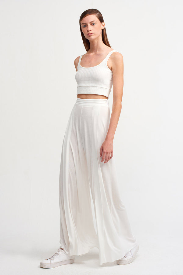 Nu Wide Leg Trouser Off White