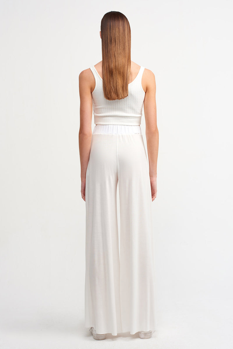 Nu Wide Leg Trouser Off White