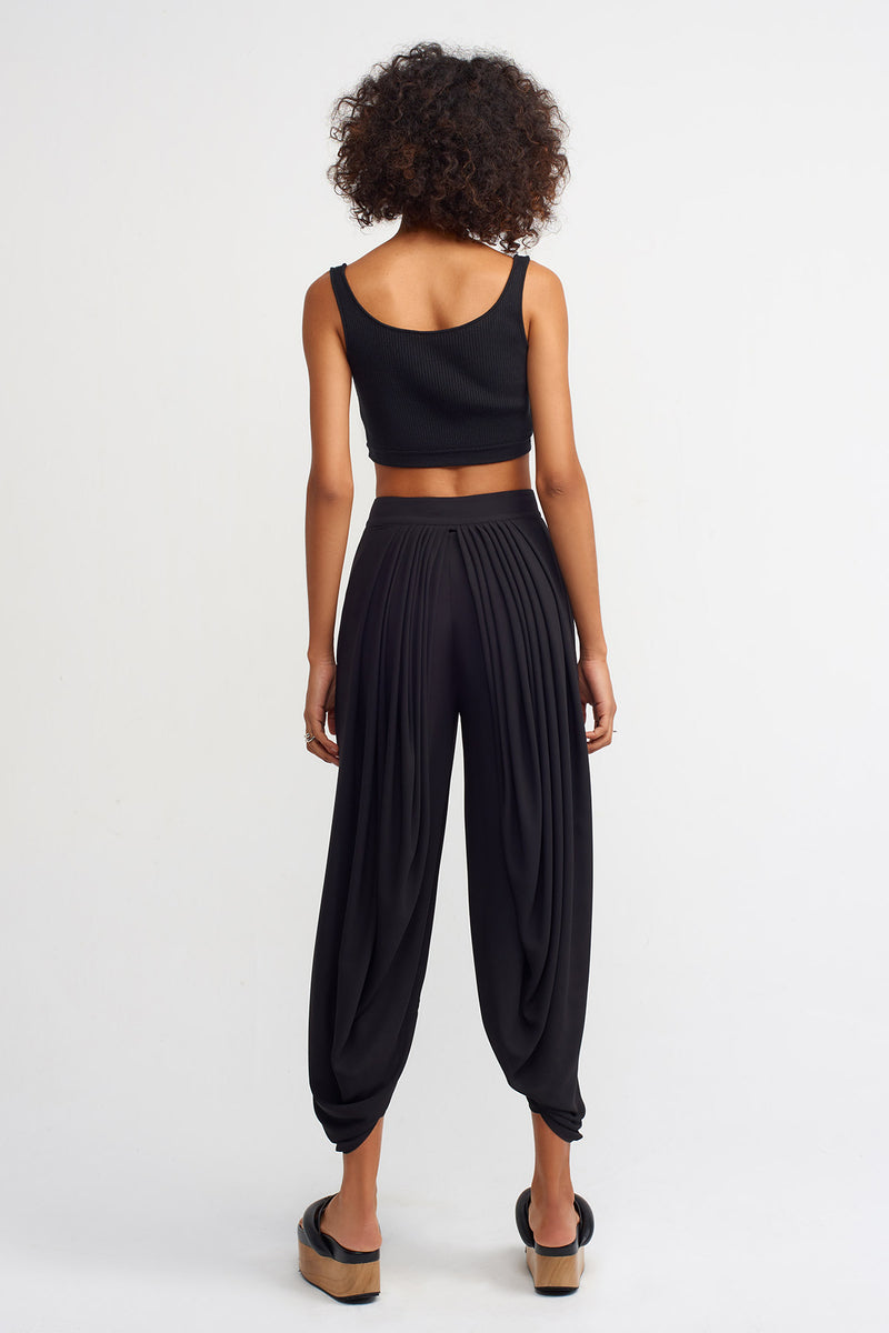 Nu Pleat Detail Trouser Black