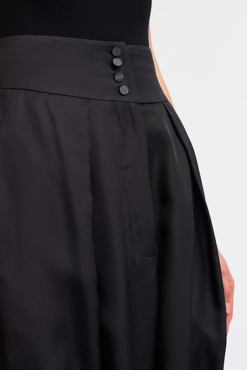 Nu Solid Harem Trouser Black