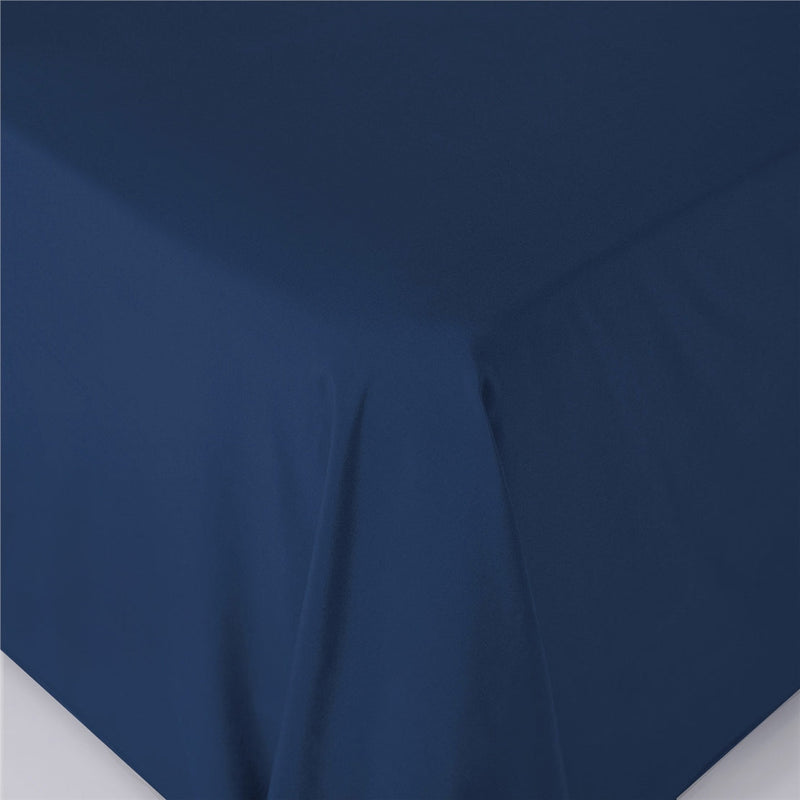 Chakra Bamboo Classic Flat Sheet Kng 280X290Cm Marine Blue