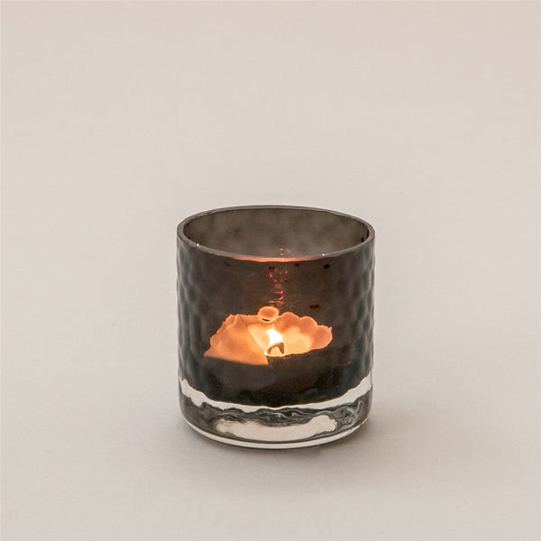 Chakra Melba Candle Holder 5X6.5Cm Storm