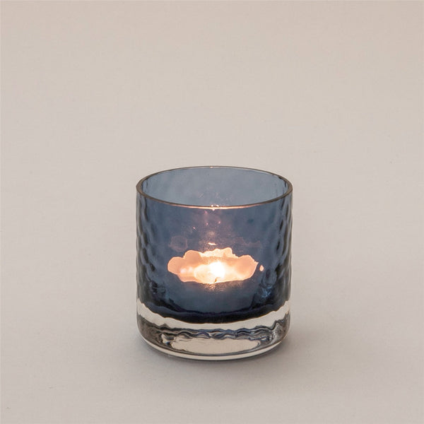 Chakra Melba Candle Holder 5X6.5Cm Blue